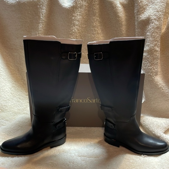 Franco Sarto Padova woman’s black knee-high wide calf new inbox boots Size 8 - Picture 7 of 16